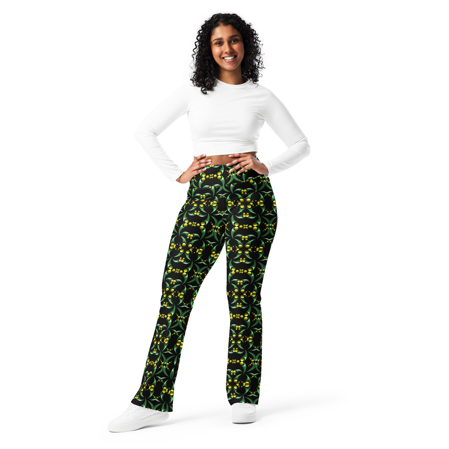 Flare leggings Swirl pattern