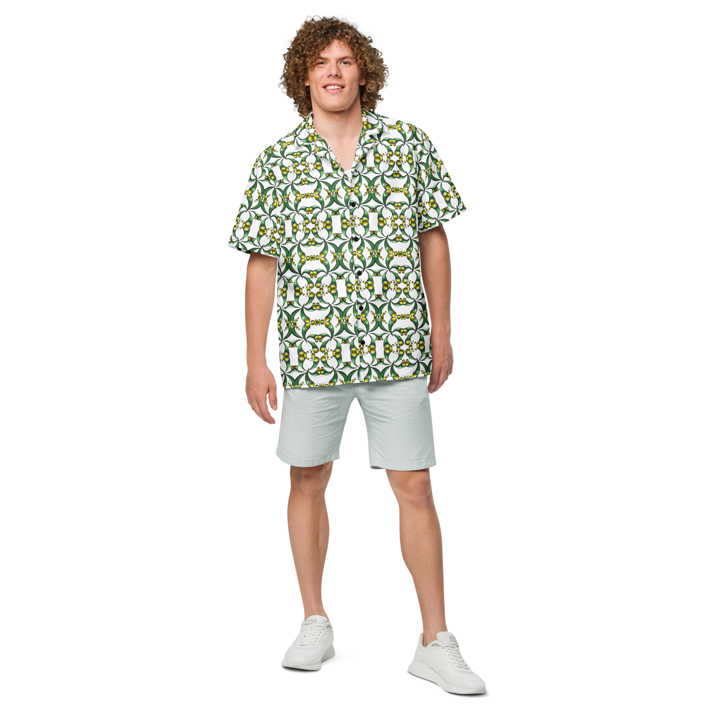 Men´s Button Shirt Swirl Pattern