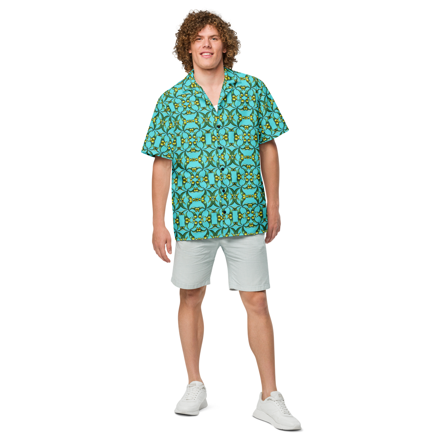 Men´s Button Shirt Swirl Pattern