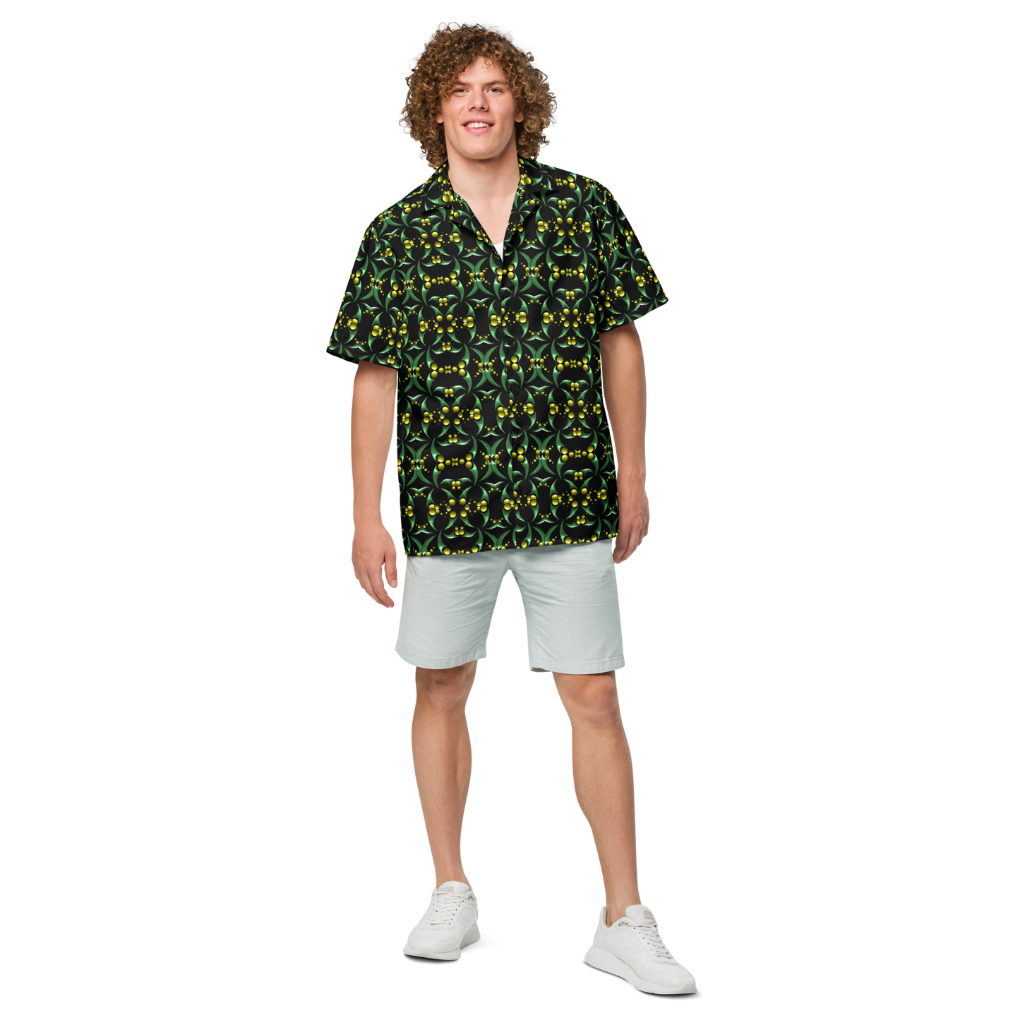 Men´s Button Shirt Swirl Pattern