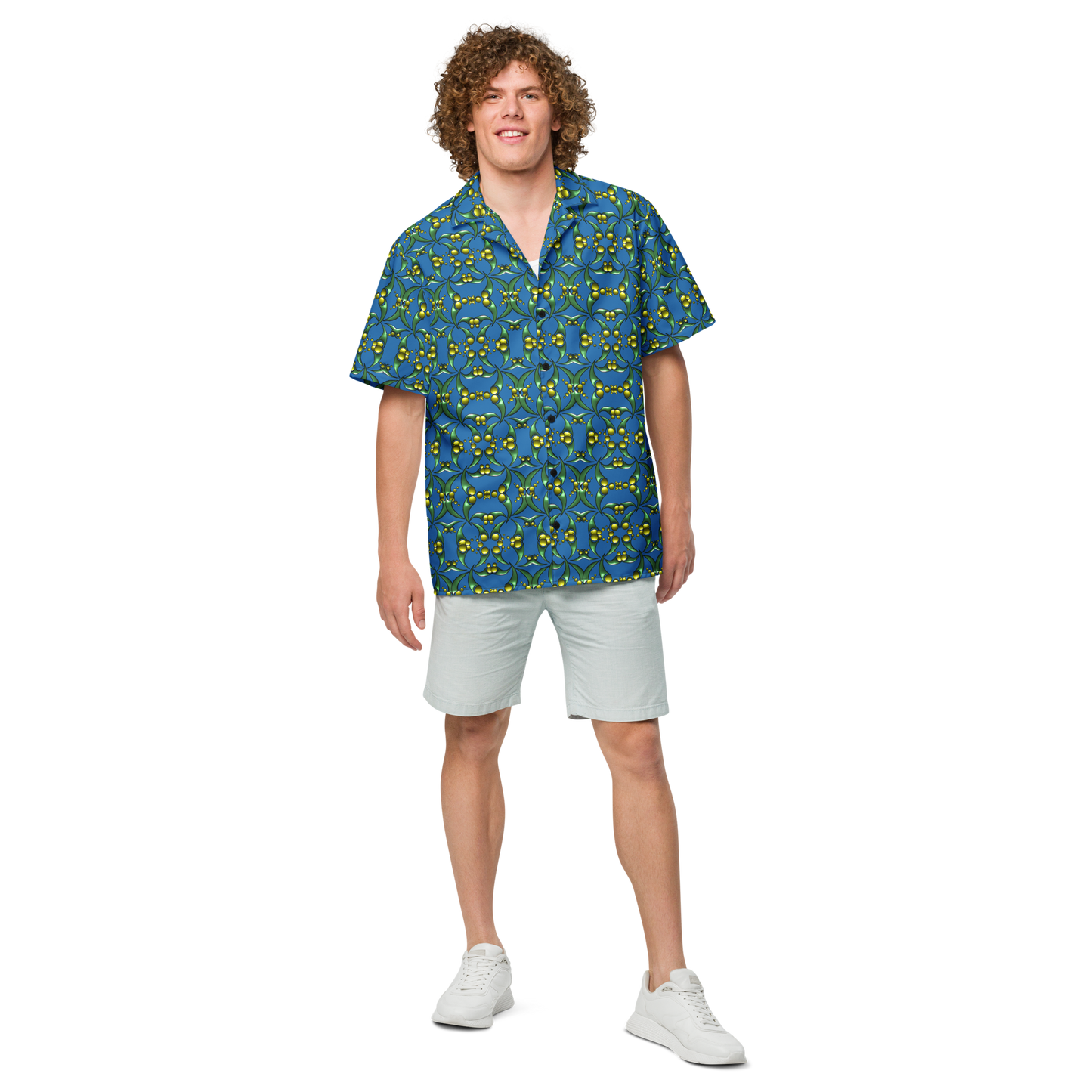 Men´s Button Shirt Swirl Pattern
