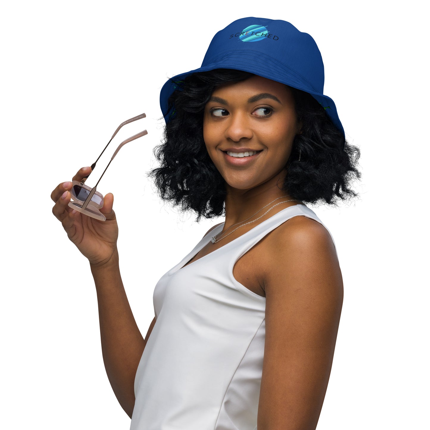 Reversible bucket hat Flowerfireworks - Scretched