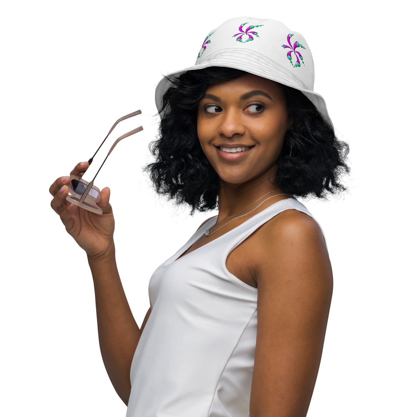 Reversible bucket hat Swirl - Scretched