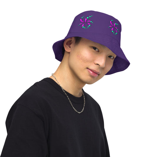 Reversible bucket hat Swirl - Scretched