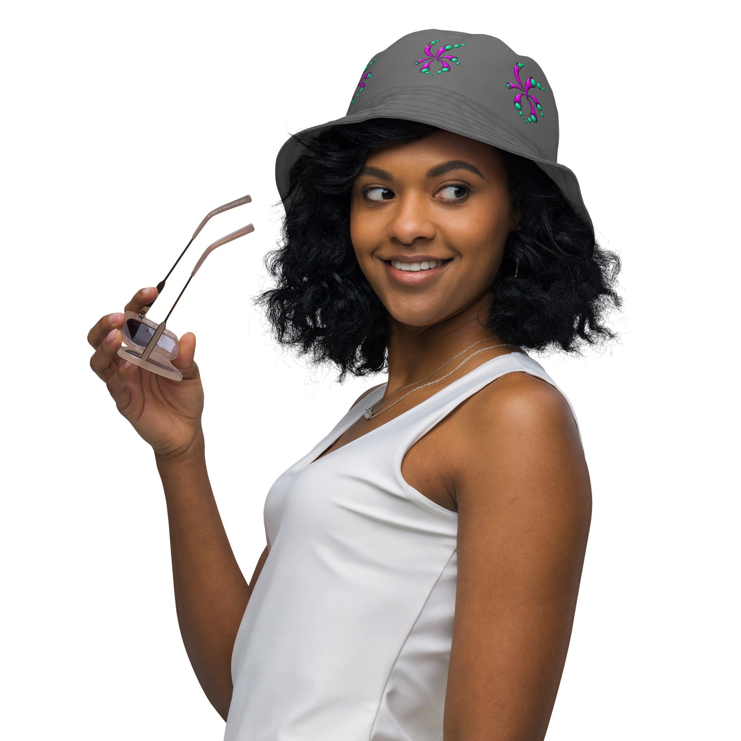 Reversible bucket hat Swirl - Scretched