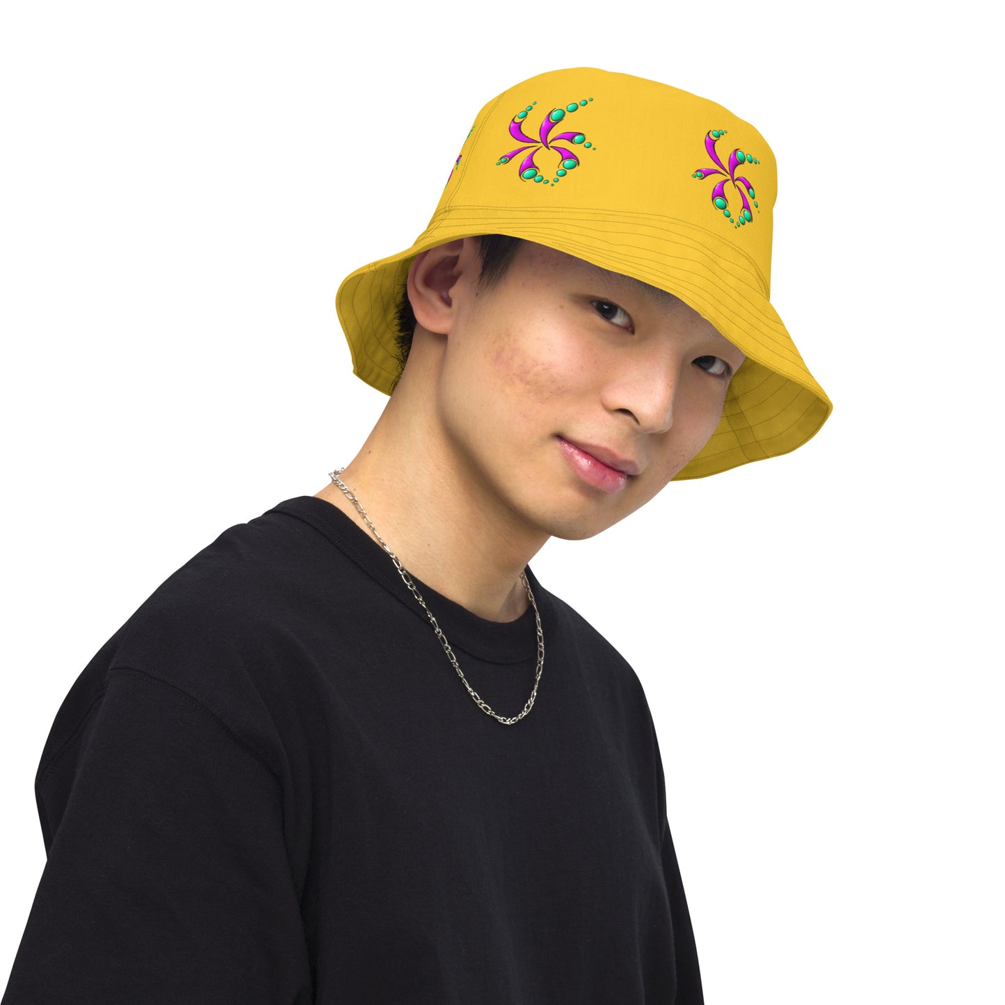 Reversible bucket hat Swirl - Scretched