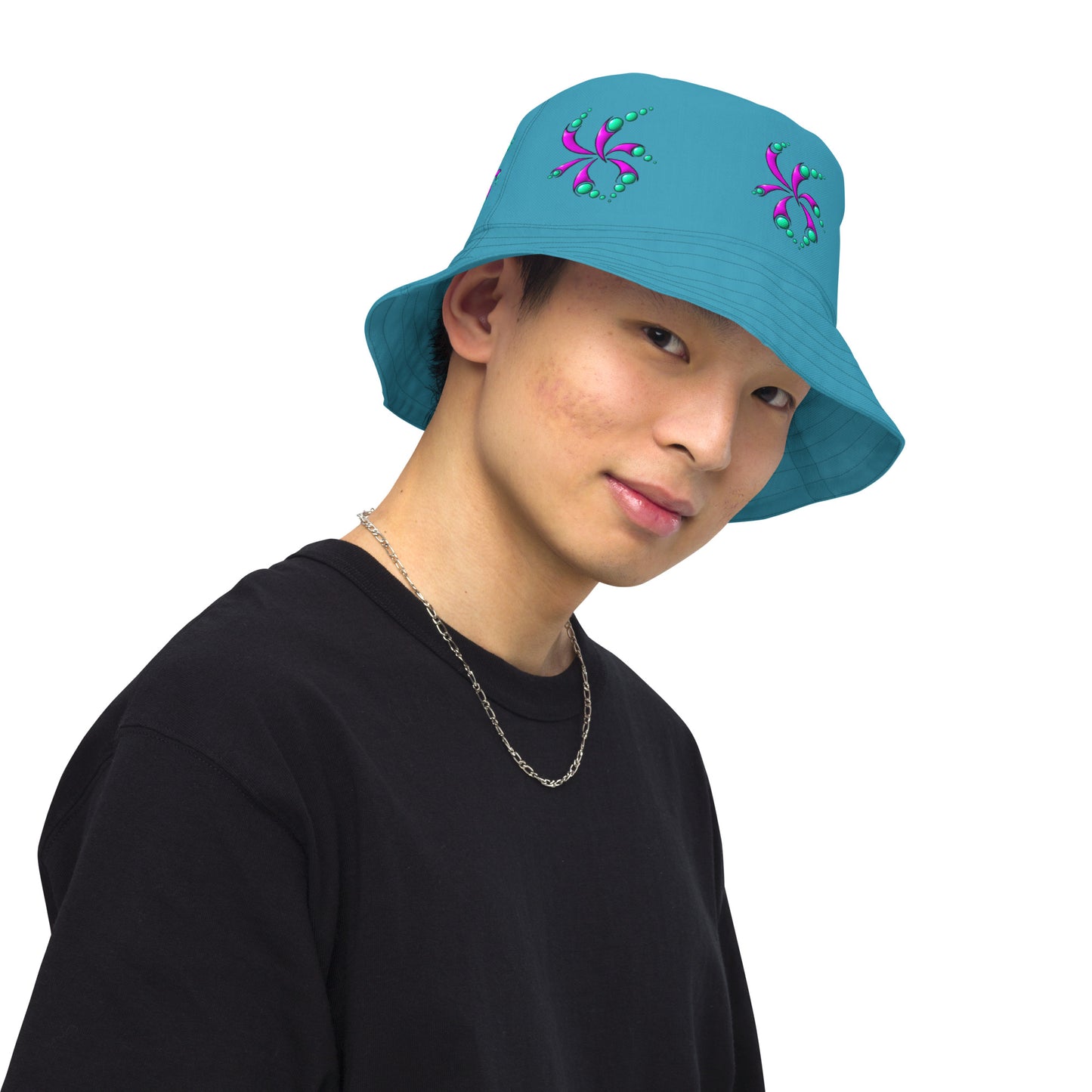 Reversible bucket hat Swirl - Scretched
