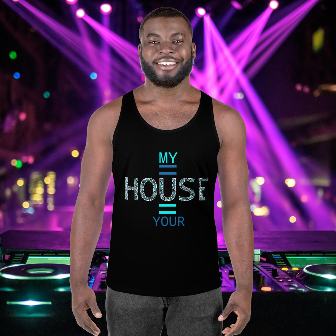 Men's Tank top My House is Your House - Scretched