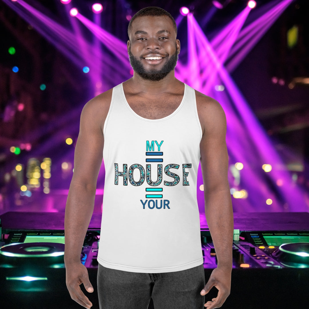 Men's Tank top My House is Your House - Scretched
