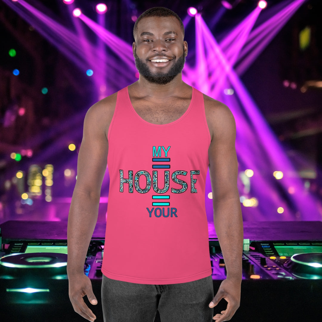 Men's Tank top My House is Your House - Scretched
