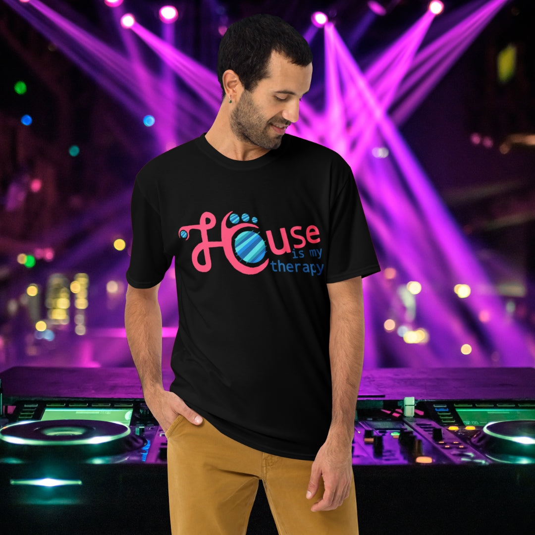 Men's T-shirt House is my therapy - Scretched