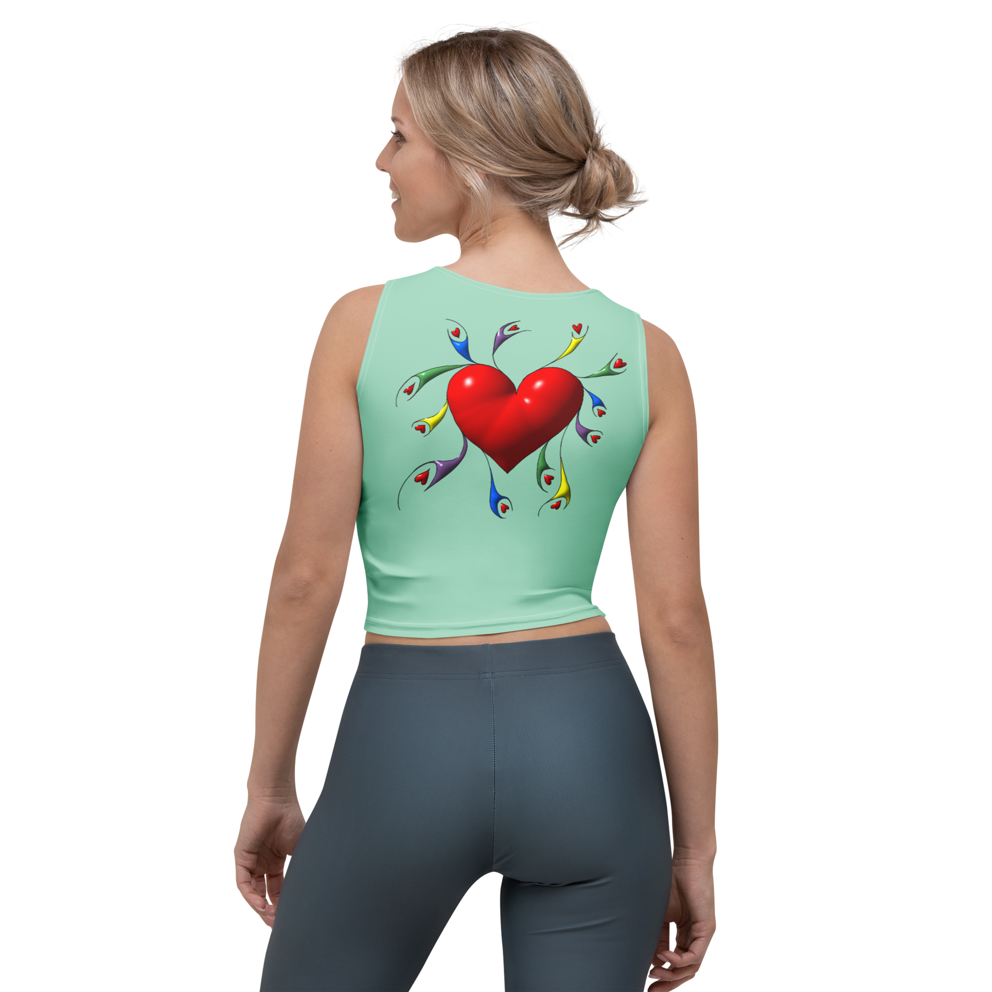 Crop top Spread the Love - Scretched