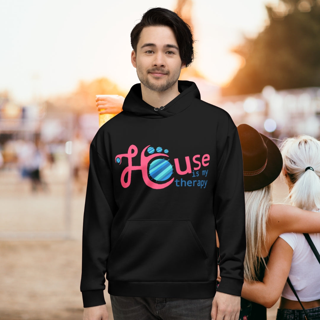 Hoodie House is my therapy - Scretched