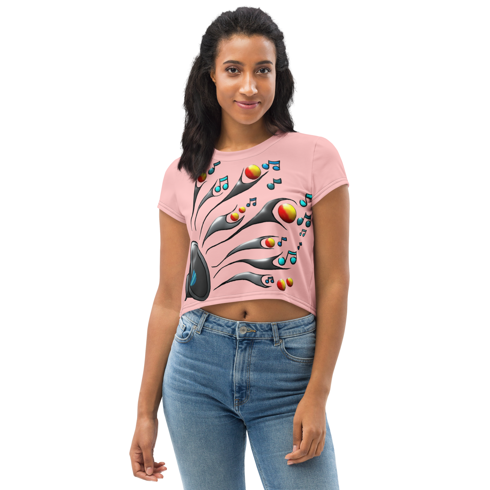 Crop Tee The Woofer - Scretched