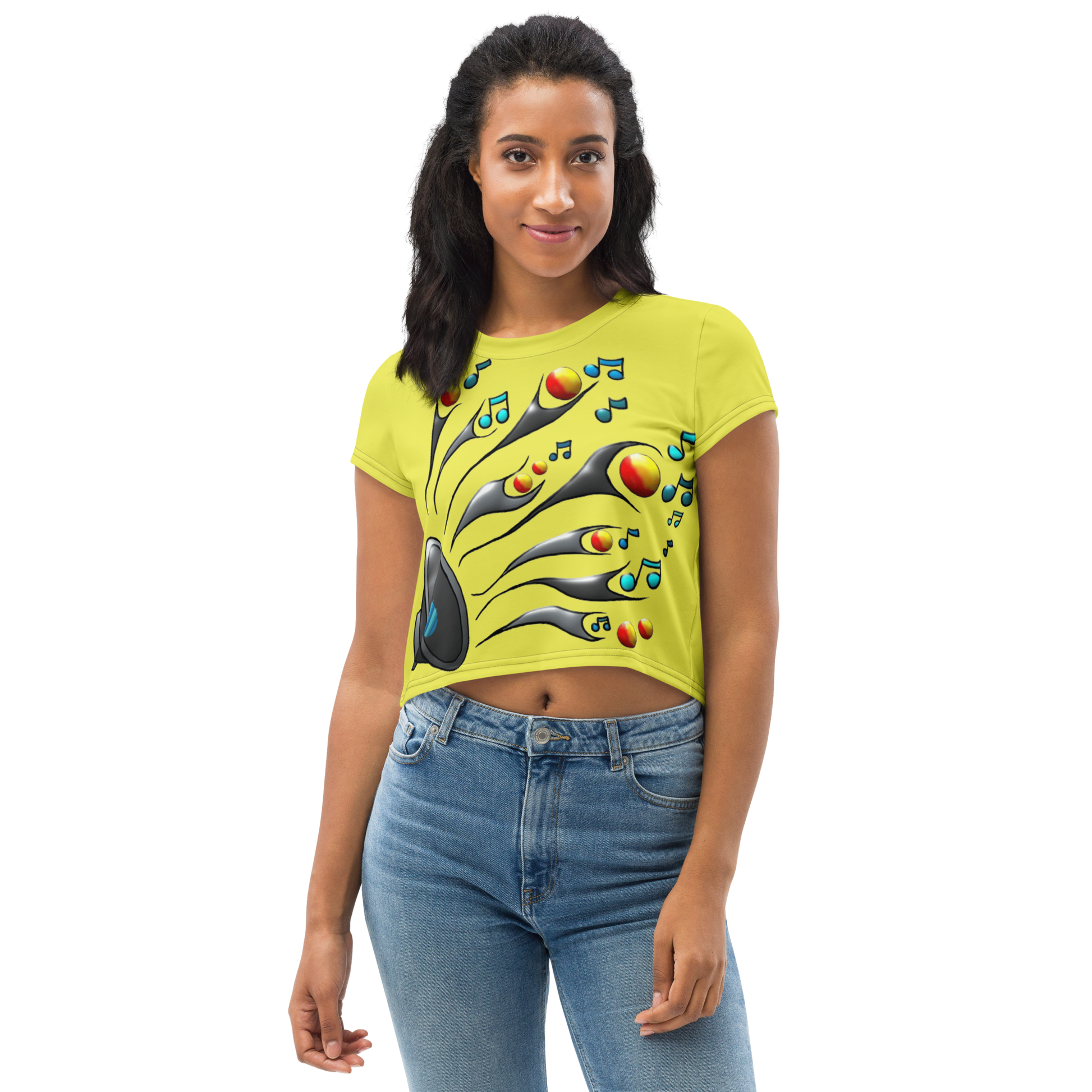 Crop Tee The Woofer - Scretched