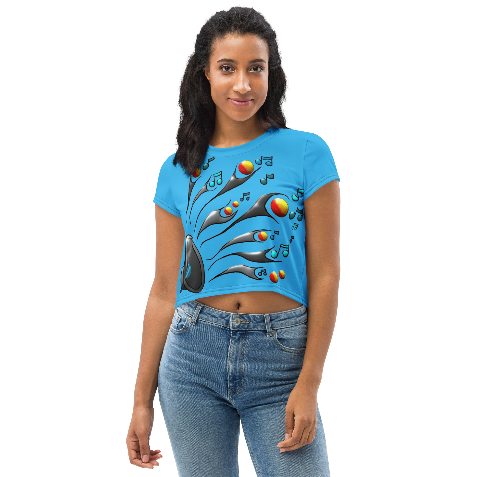 Crop Tee The Woofer - Scretched