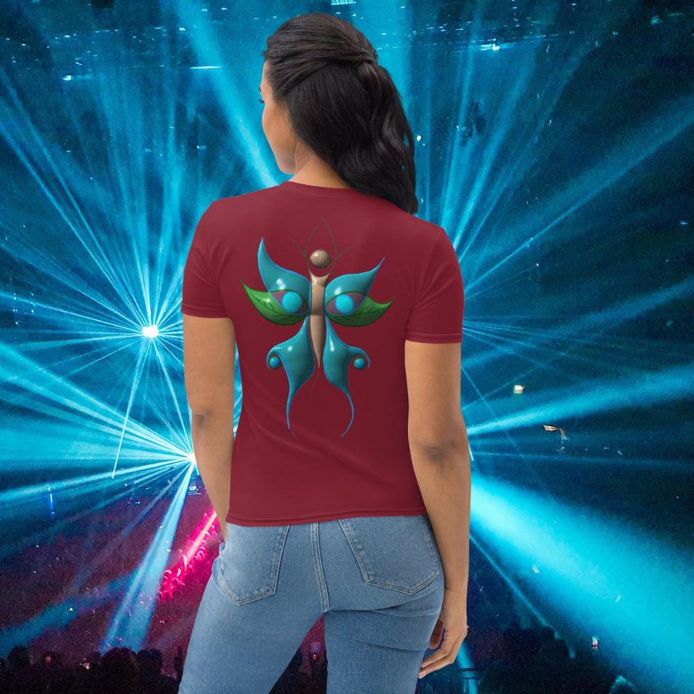 Ladies T-shirt Devilish Butterfly