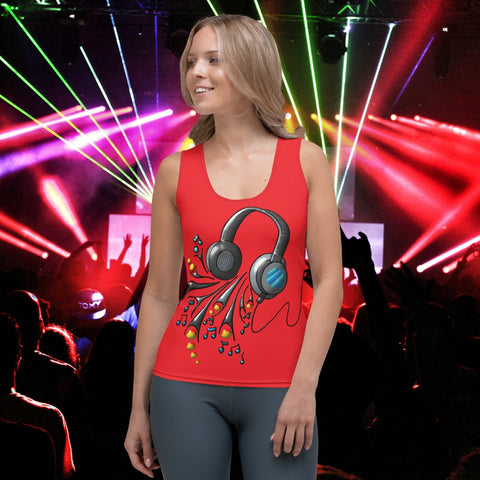 Ladies Tank Top The Headphones