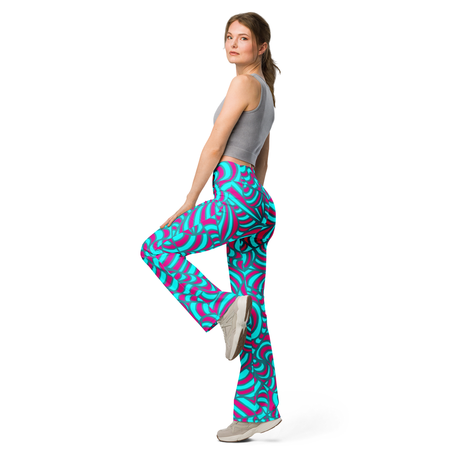 Flare leggings Freaky pattern