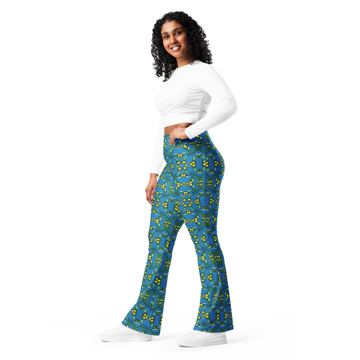 Flare leggings Swirl pattern