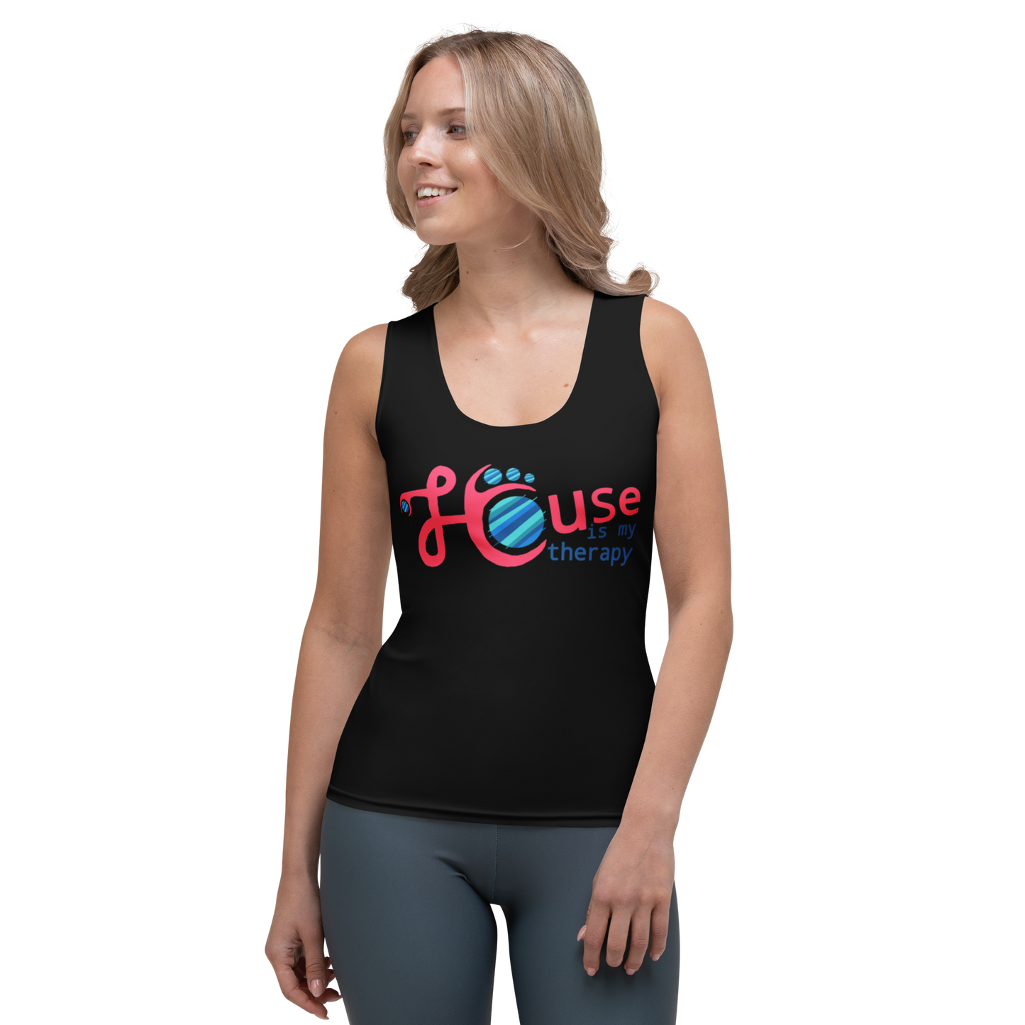 Ladies Tank top House is my therapy