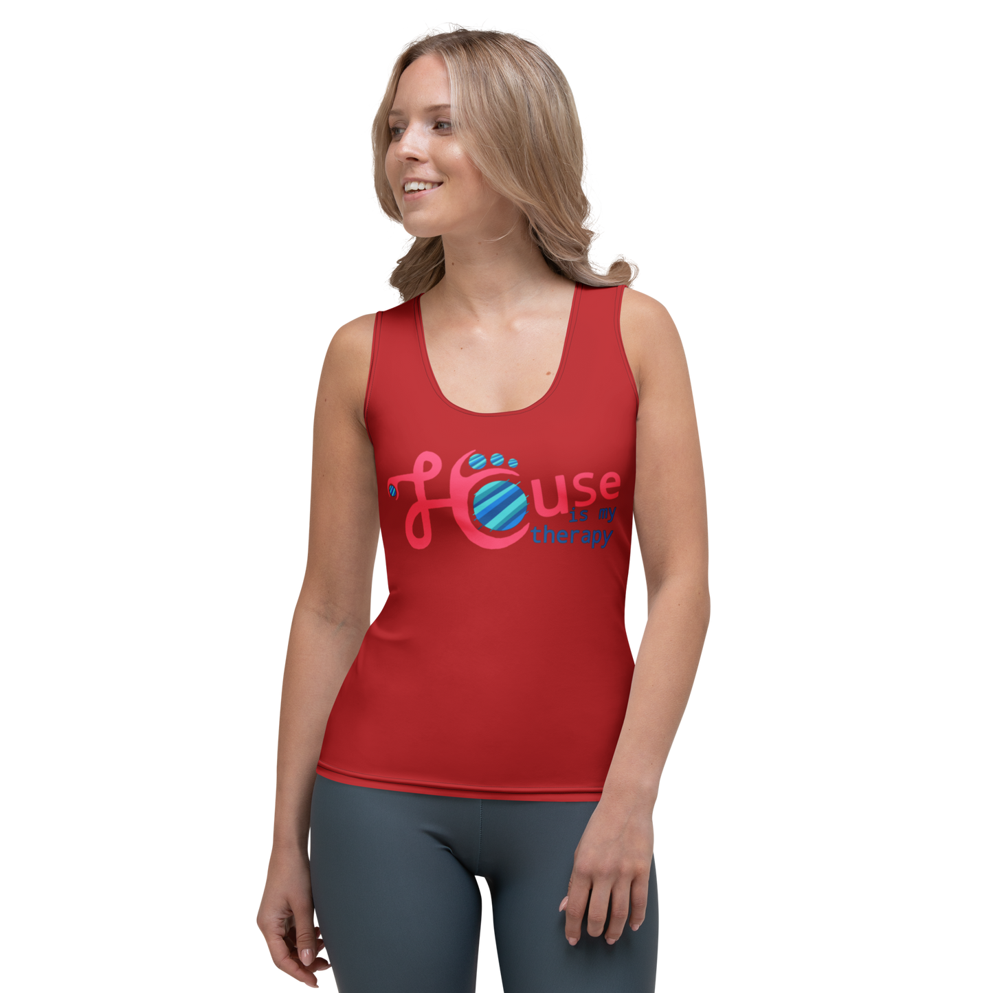 Ladies Tank top House is my therapy