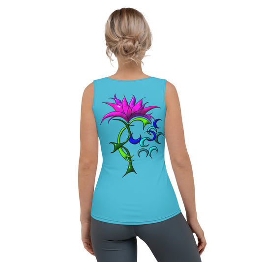 Ladies Tank Top Flowerfireworks - Scretched