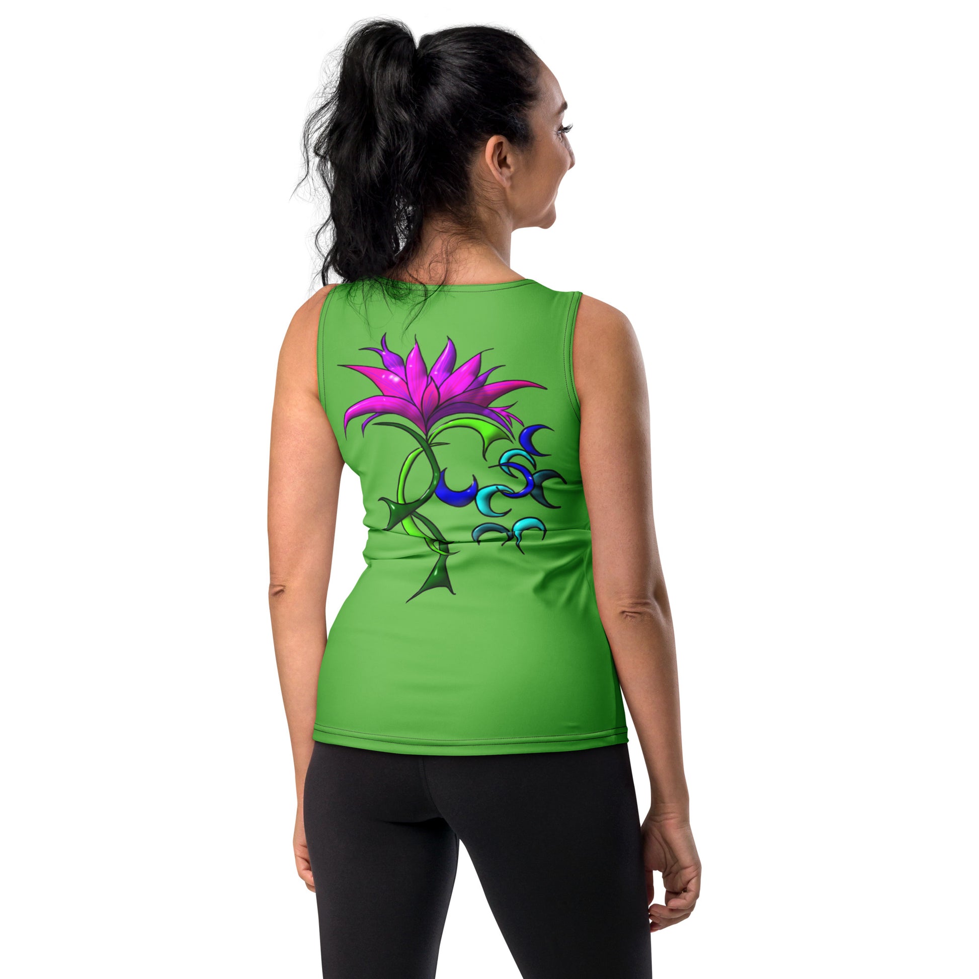 Ladies Tank Top Flowerfireworks - Scretched