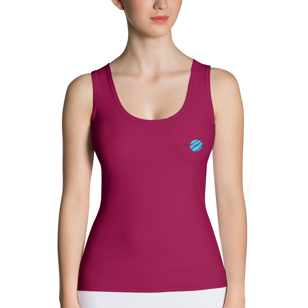 Ladies Tank Top Flowerfireworks - Scretched