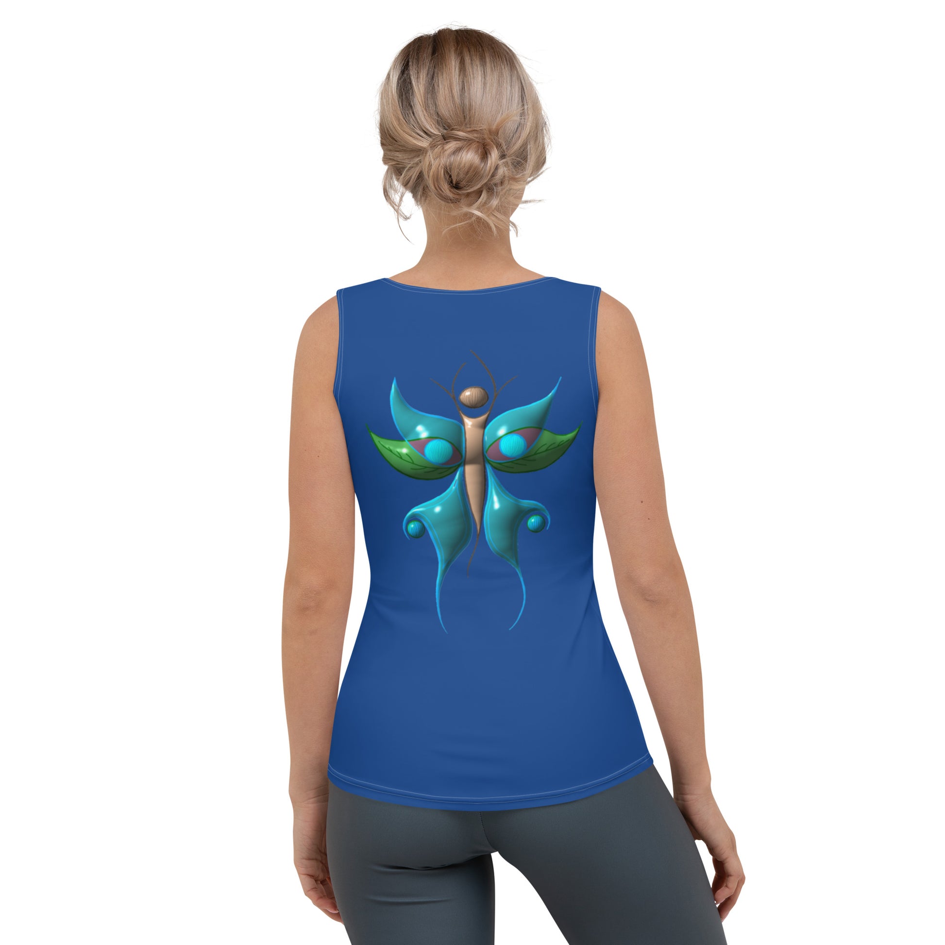 Ladies Tank Top Devilish Butterfly - Scretched