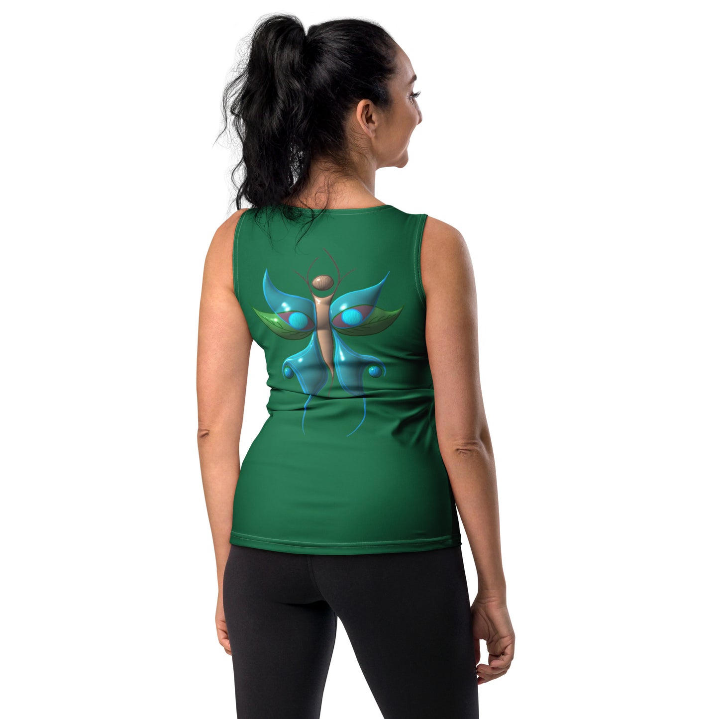 Ladies Tank Top Devilish Butterfly - Scretched